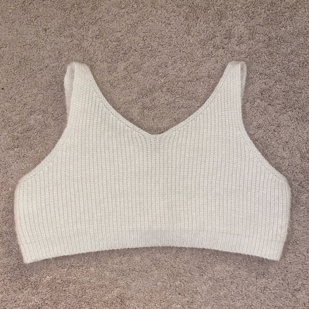 KNIT CROPPED SHEIN TANK SWEATER